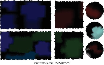 Fondo pintado Abstractas oscuro con bordes ásperos y mezcla de colores artísticos