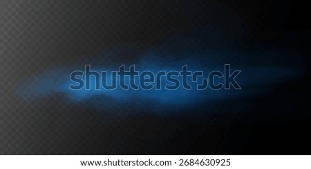 Dark abstract PNG background with blue fog and mystery atmosphere.