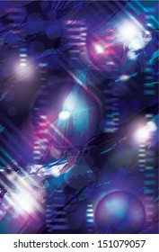 Dark abstract purple techno background design
