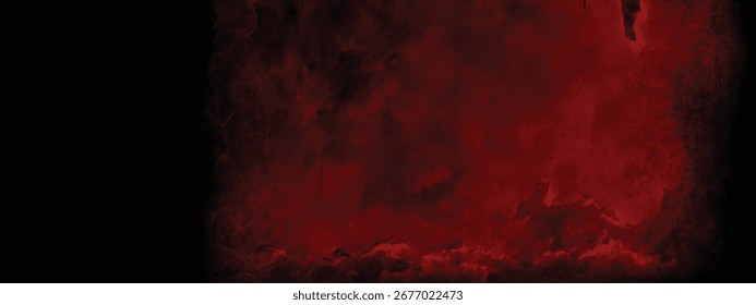 Dark abstract red textured background with smoky and mysterious atmosphere