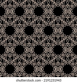 Dark abstract seamless pattern, symmetrical colored background for textile and wrapping paper design