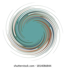 Dark abstract spiral, swirl, twirl and vortex shapes