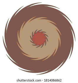 Dark abstract spiral, swirl, twirl and vortex shapes