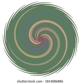 Dark abstract spiral, swirl, twirl and vortex shapes