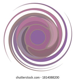 Dark abstract spiral, swirl, twirl and vortex shapes