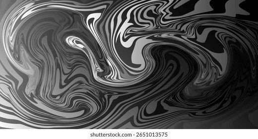 Dark abstract swirl vector with black and gray marble texture. Perfect for edgy designs, contemporary artwork, grunge backgrounds, and bold visual projects