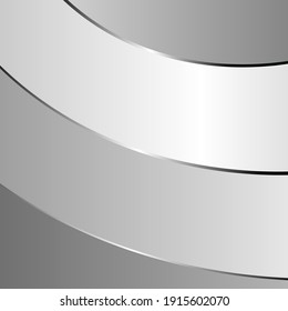Dark abstract technology background with metallic geometric shapes. silver steel gradient stripes.