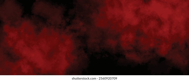 Dark Abstract Texture with Crimson Smoke and Fiery Haze Intertwining Over a Black Gradient
