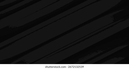 Eine dunkle, abstrakte Textur mit breiten, diagonalen schwarzen Streifen. Die Oberfläche ist rau und uneben, mit einem grunzigen, gebürsteten oder bemalten Aussehen.