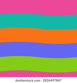 Dark abstract vector background with smooth distorted wave layers in gradient tones in sunset pop tones