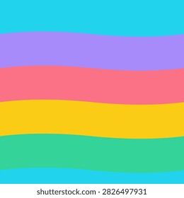 Dark abstract vector background with smooth distorted wave layers in gradient tones in neon pastel tones