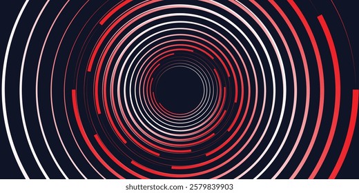 Dark abstract vector background with swirl. Tunnel, spiral, vortex, movement, speed, advancement. vektor