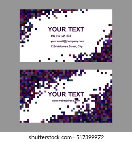 Dark abstract vector business card template design