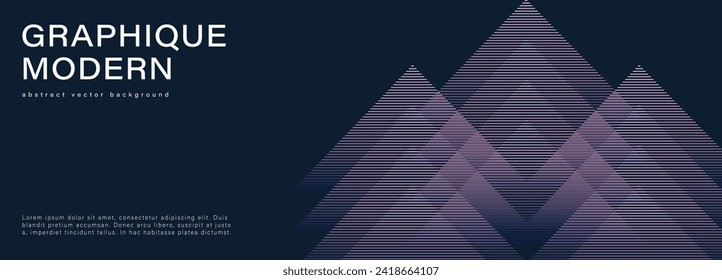 Dark abstract vector design with up arrows. Minimalistic geometric poster, banner, wallpaper, cover design.
