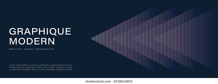 Dark abstract vector design with left arrows. Minimalistic geometric poster, banner, wallpaper, cover design.