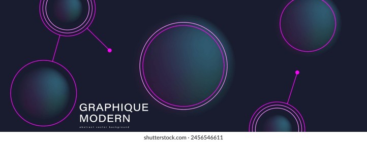 Dark abstract vector geometric background with bright accents. Vector background, poster, banner, wallpaper.