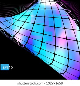 Dark abstract vector hi-tech blue background, EPS10