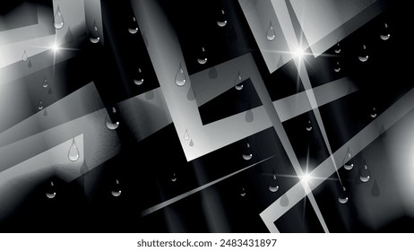 Dark abstract wallpaper. A beautiful illustration for interior decoration, corporate designs, blogs, postcards, posters and your other projects. Vector. 