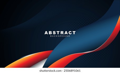 Dark abstract Wavy Background Design