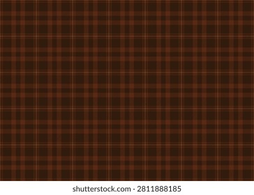 Dark academia plaid seamless pattern, vintage maroon and espresso brown tartan check background for cabin decor