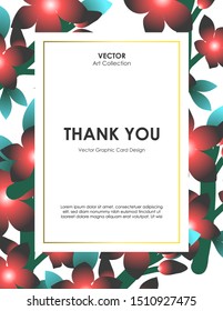Dark Adenium Flower card, Vector illustration design element