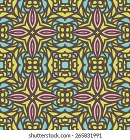 Dark ages pattern Asian Islam seamless vector pattern