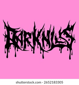 Dark, aggressive design inspired by black metal aesthetics, perfect for band merch and alt-fashion.