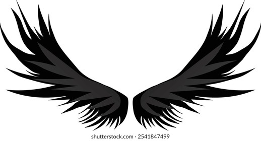 Dark Angel Wings Ornament - Die schrulligen Kelten