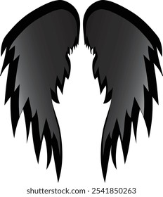 Dark Angel Wings Ornament - Die schrulligen Kelten