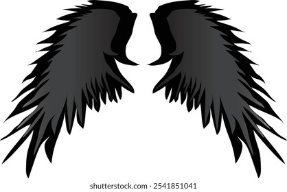 Dark Angel Wings Ornament - Die schrulligen Kelten