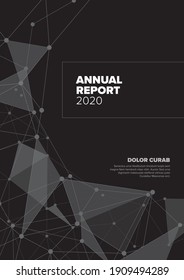 Dark Annual report cover template