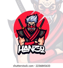 Dark Armor Shinobi Mascot Illustration