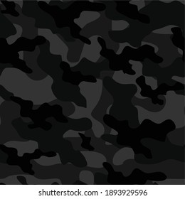 dark army camouflage vector seamless print