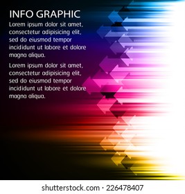 Dark arrow blue green pink Light Abstract Technology background for computer graphic website internet. text box. Brochure.