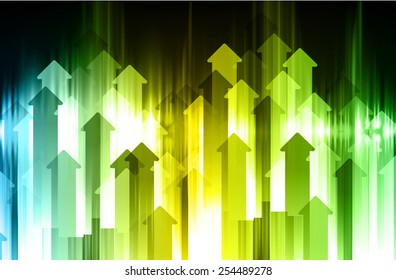 Dark arrow colorful Light Abstract Technology background for computer graphic website internet. text box. Brochure. 