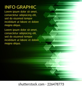 Dark arrow green Light Abstract Technology background for computer graphic website internet. text box. Brochure.