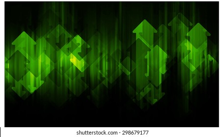 Dark arrow green Light Abstract Technology background for computer graphic website internet. text box. Brochure. infographics. cyber