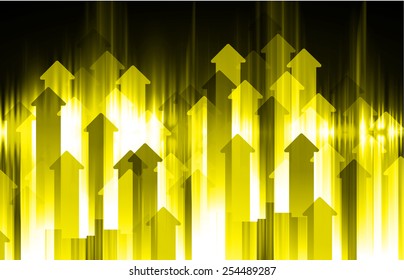 Dark arrow yellow Light Abstract Technology background for computer graphic website internet. text box. Brochure. 