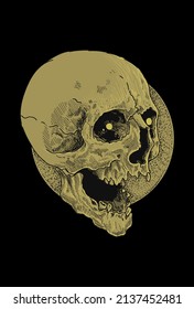 Dark art Art work Skull Demon Head human Illustration