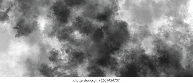 Dark artistic ink-washed background with abstract cloudy and grunge elements

