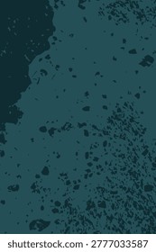 Dark asphalt texture transformed into a deep teal abstract surface. The scattered mineral patterns resemble underwater shadows, volcanic stone, or a nocturnal ocean floor.