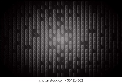 Dark back color Light Abstract pixels Technology background for computer graphic website internet. circuit board. text box. Mosaic, table