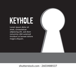 Dark backed keyhole stock illustration. Vector illustration.