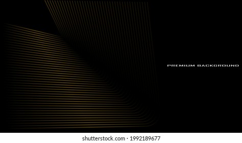 dark background with abstract golden lines