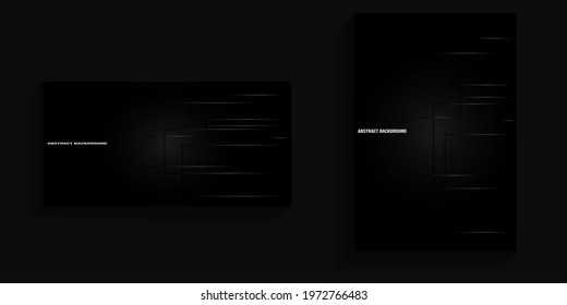 Dark background with abstract gradient lines on the right for banners, card backgrounds, social media backgrounds, covers, wallpapers