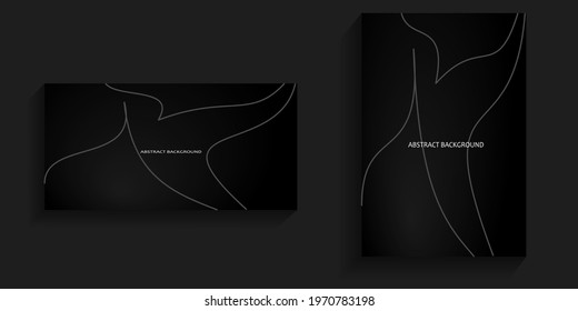 Dark background with abstract gray lines for banners, social media backgrounds, card backgrounds