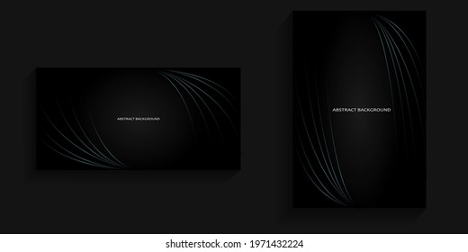 Dark background with abstract lines on the top right and bottom left