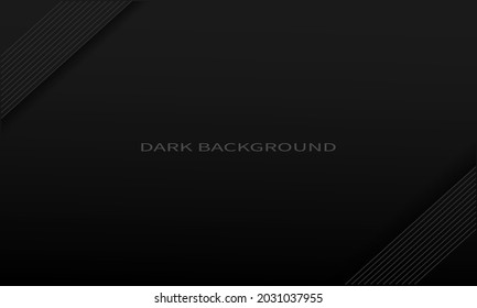 dark background with abstract lines on the top left and bottom right for covers, banners, posters, billboards