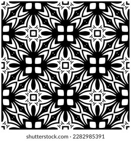 Fondo oscuro con formas abstractas. Textura en blanco y negro. Patrón de repetición monocromo sin inconvenientes para páginas web, texturas, tarjeta, afiche, tela, textil.