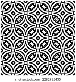 Fondo oscuro con formas abstractas. Textura en blanco y negro. Patrón de repetición monocromo sin inconvenientes para páginas web, texturas, tarjeta, afiche, tela, textil.